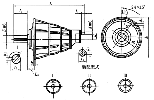 NCZF型行星齒輪減速機外形及安裝尺寸