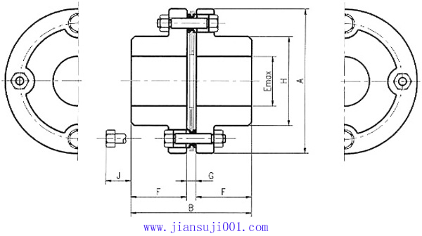 T40系列鋼片式撓性聯(lián)軸器技術(shù)參數(shù)及外形安裝尺寸