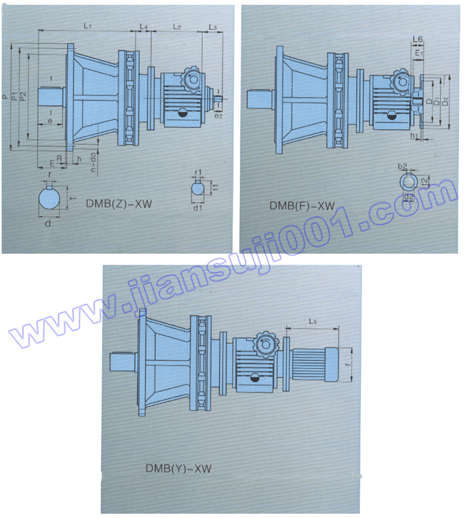 DMB系列無級變速器與X系列擺線減速機(jī)組合